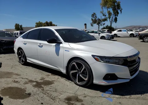 2022 Honda Accord Hybrid Sport from USA, damaged, VIN 1HGCV3F24NA034471